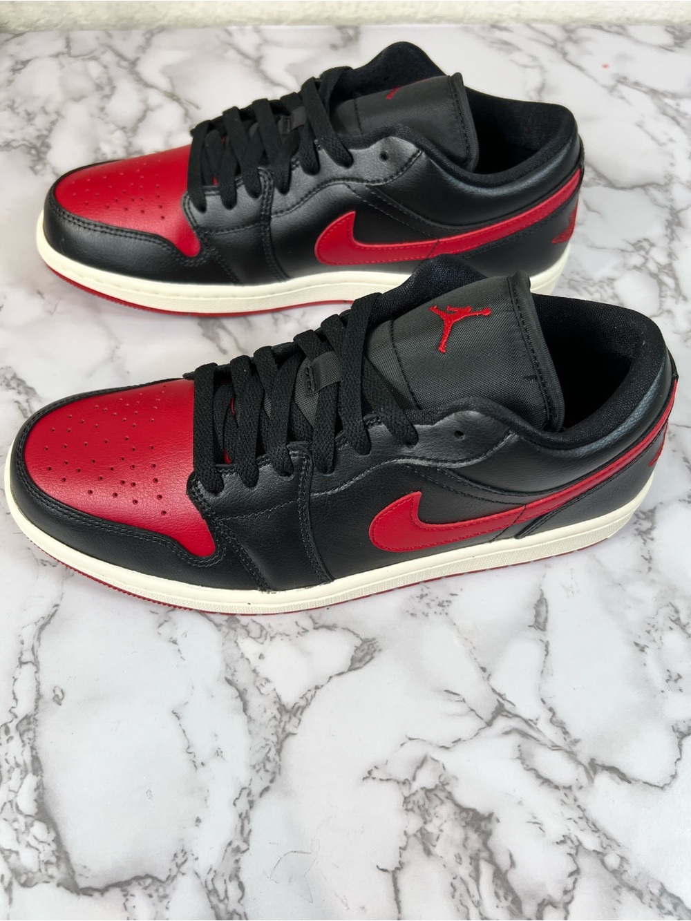 Nike Air Jordan 1 Low 'Bred Sail Women’s Shoes Size 10 - Picture 7 of 15